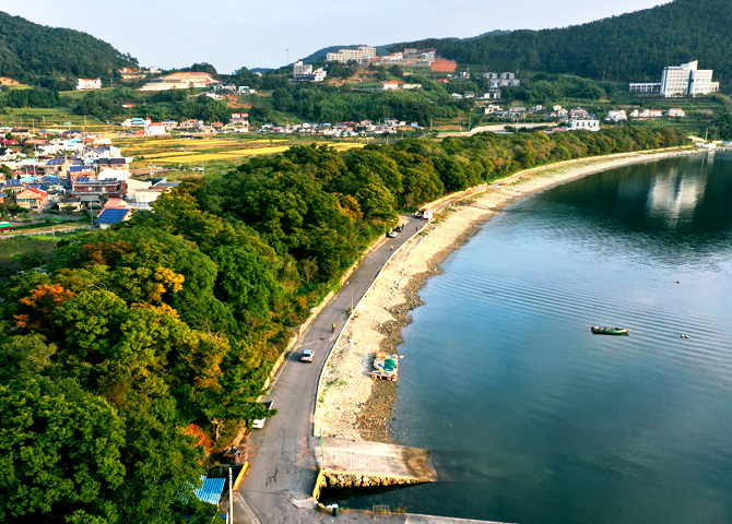 남해 물건리 방조어부림과 물미해안